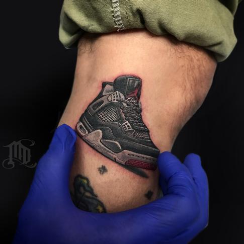 Mike DeVries - Jordan 4 Sneaker Tattoo